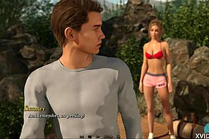 dreamland 26 - two hotties shower in nature with roleplay