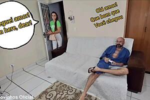 i blindfolded my skinny wife, not knowing my buddy was hiding nearby