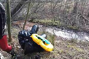 i-i got into this rich german femdom mud scene with rubber and latex outdoors!