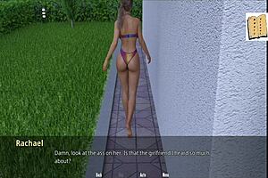 Rachael feels confident in her bikini during the game