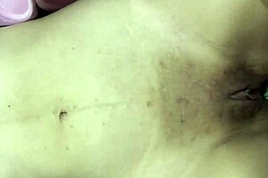 Asian girl with big natural tits reaches orgasm