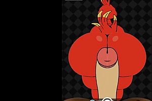 Ashley Graham's futanari adventure in hentai game with giant cock tit fucking.