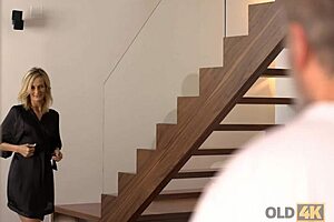 Old4k new day starts for blonde and her mature husband with morning intimacy