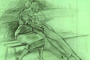 vintage erotic drawings come to life in retro style