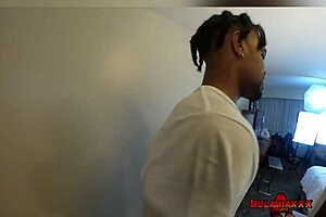 mula mia dives into muff licking with yo soy bbc's monster cock, condom on for that fetish sex 😈