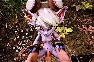 this wet anal blowjob in 3d anime is intense