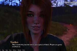 Young redhead in cinema public scene from Being a DIK episode.