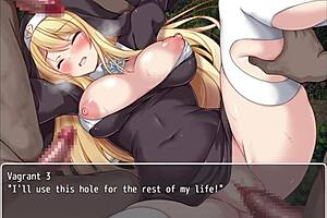passion of sister christina in anime hentai game