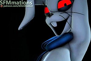 Vanny Dominates Toy Chica In FNAF Creampie Scene