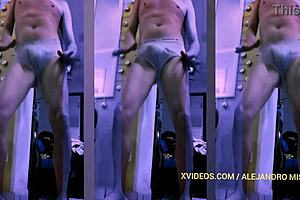 showing bulge in tight underwear gay fetish video alejandro mistral
