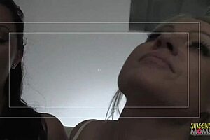 i watch two beautiful bisexual milfs make out then get fucked hard by two guys with big dicks