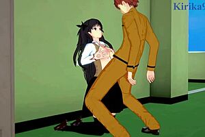 Saber And Rin Tohsaka With Shirou Emiya In Fate Stay Night Hentai