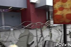 European Petite Teen 18+ in Ball Licking Scene