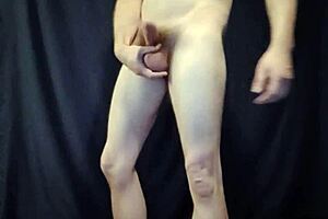 Gay Nude Jerkoff Session with Intense Cumshot