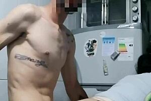 Amateur Couple Sucks Cock and Squirts in Kitchen.