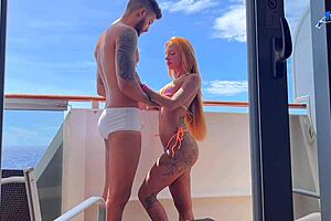 Romulo Pontes Fucks Redhead Emo Girl In Doggystyle And Cowgirl On Cruise Balcony