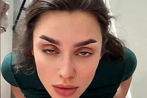 Hot Brunette From Czech Republic Sucks Cock On Camera In Her First Video With Intense Emotions