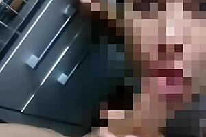 Amateur Couple Sucks Cock and Squirts in Kitchen.