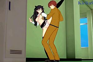 Saber And Rin Tohsaka With Shirou Emiya In Fate Stay Night Hentai