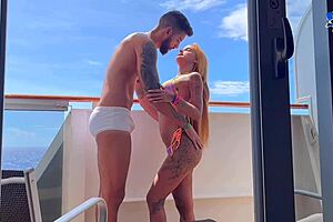 Romulo Pontes Fucks Redhead Emo Girl In Doggystyle And Cowgirl On Cruise Balcony