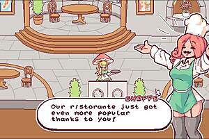 In this hentai game, chef takes huge futanari cock in ass episode 5