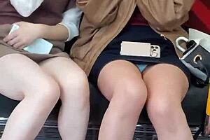 I love watching japanese cuties upskirt on the train, it's so teasing.