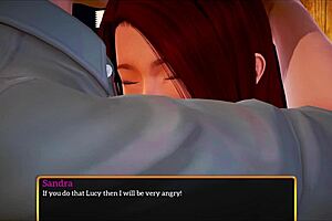 Amateur Redhead Stars In Homemade Cartoon Family