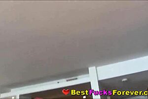 Slutty Teen BFFs Flash Boobs Outdoors Before Double Fucking in Hotel Room