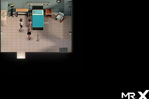 Two hot blondes in Jerkaoke game, eagerly eating each other's wet pussy