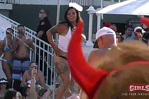 Insane pool party twerking at Key West fest