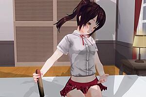 Sister teases anal while giving edging handjob support in uncensored anime