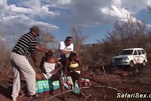 Extreme Outdoor African Safari Orgy