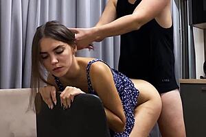 cute girl help me cum after doggystyle fuck joi