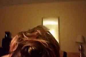 The cock hungry BBW amateur eagerly sucks the big cock in homemade POV scene