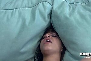 Slutty Brunette Gets Hardcore Massage With Anal Fucking, Creampie From Big Black Cock Outdoors