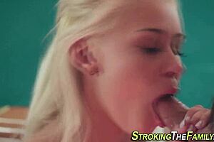 Tattooed Stepteen 18+ Performs Throat Action in High Definition