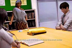 In waifu academy, isabela bianchi stars in 18 nude scenes of porn game play