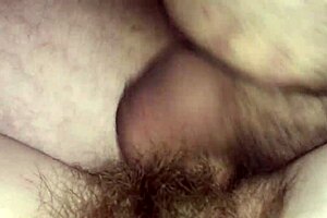 pov hairy couple fucking close up