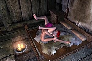 triss merigold relaxes in the hot spring during erotic scriptures scene 1 version 11