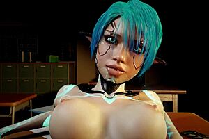 Watch This Cute Robot Girl Ride My Dick On The Chair?