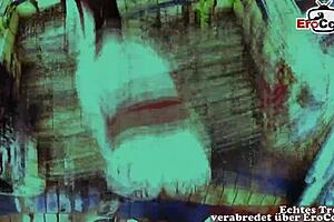 Outdoor anal sex with a tattooed German MILF on a real sex date