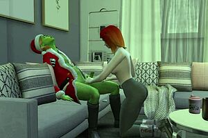 the grinch steals christmas in this ugly old man cartoon