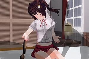 Sister teases anal while giving edging handjob support in uncensored anime