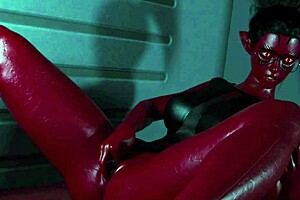 Projekt passion busty alien reporter gets bored and finger masturbates while traveling to work