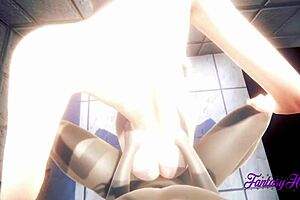 Bold hentai 3d pov compilation features intense blowjob fucking and boobjob action
