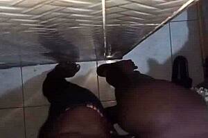 that little ghetto slut is getting her pussy fucked hard in doggystyle