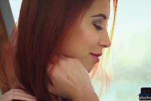 Big Boobs Czech Redhead Paula Shy Strips Naked with Confidence.