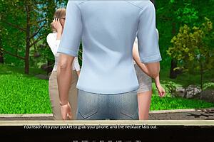 What big tits are you hiding in that outfit? he asks