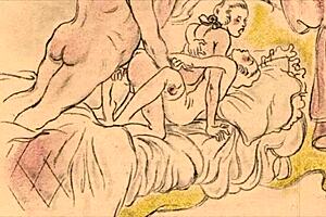 this vintage erotic illustration from retro anime hentai is so captivating 😍