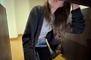 My Cleaning Lady Bends Over While Tidying—She's So Hot!